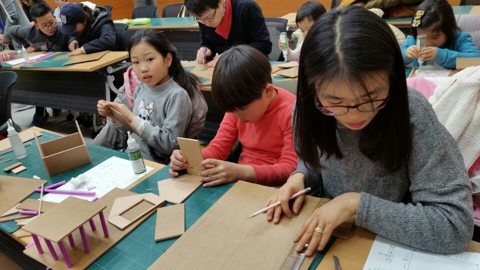 2016년 1월 19일(3회차) 정관박물관 고상가옥 만들기 체험학습(2)