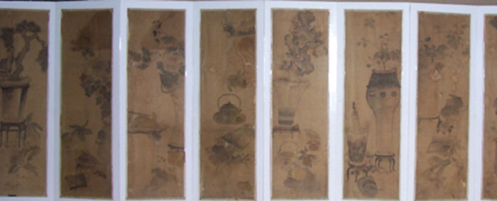 기명절지도 10폭 병풍