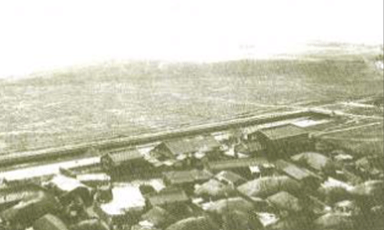 1차 매축이 완료된 1917년 부산진 매축지 사진